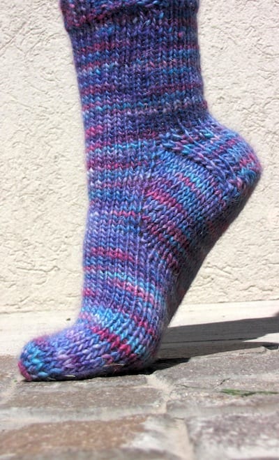 Worsted Weight Sock Pattern - Toe-Up/Top-Down | KnitFreedom