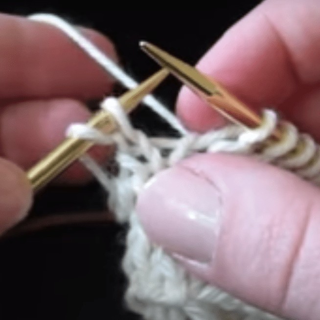 Knitting yarn over video