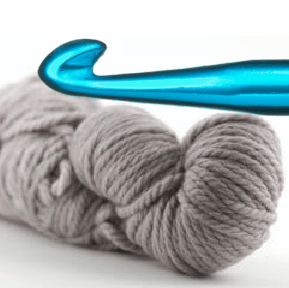Chunky Yarn Of Acrylic/wool, L: 15 m, Mega , Black, 300 G, 1 Ball